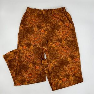 Urban Outfitters x Laura Ashley Satin PJ Pants Loungewear Pajama Sleepwear XS